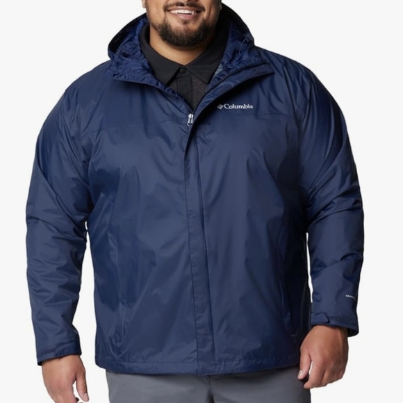 Columbia Men's Watertight II Rain Jacket Navy Blue Size XXL NWT - Picture 4 of 16